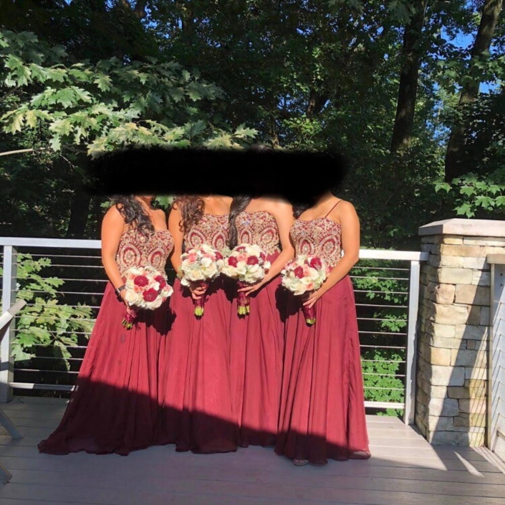 Burgundy Prom/Bridesmaid Dress